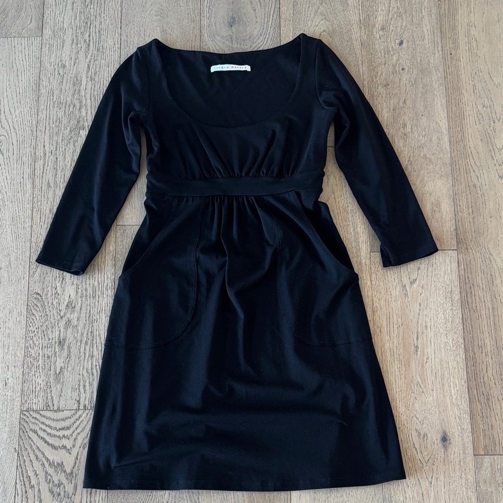 Susana Monaco Elegant Black Long Sleeve Dress